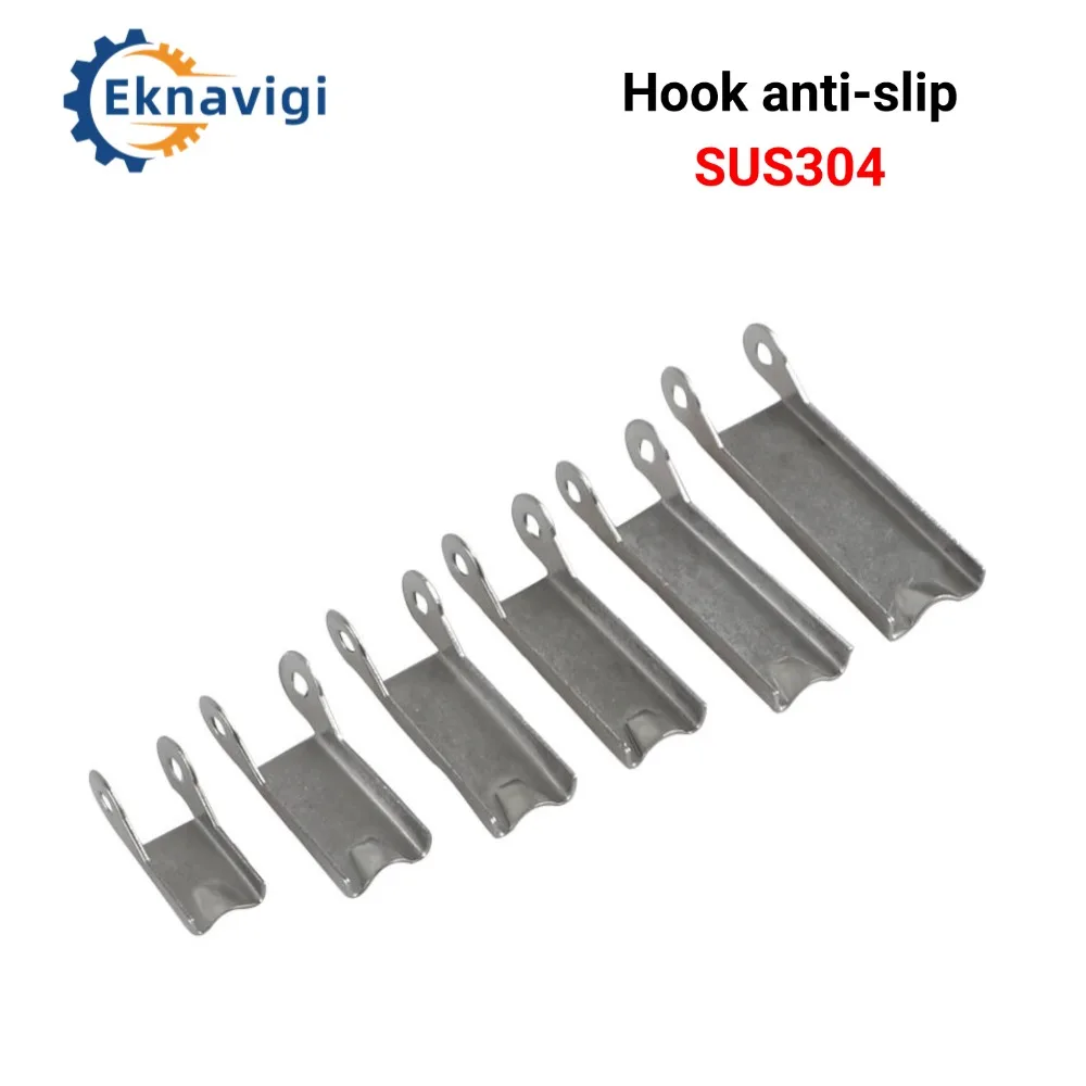 Stainless Steel 304 316 Cargo Hook Anti-slip Safety Buckle Buckle Cargo Hook Rigging Accessories Stamping Parts Electrolysis