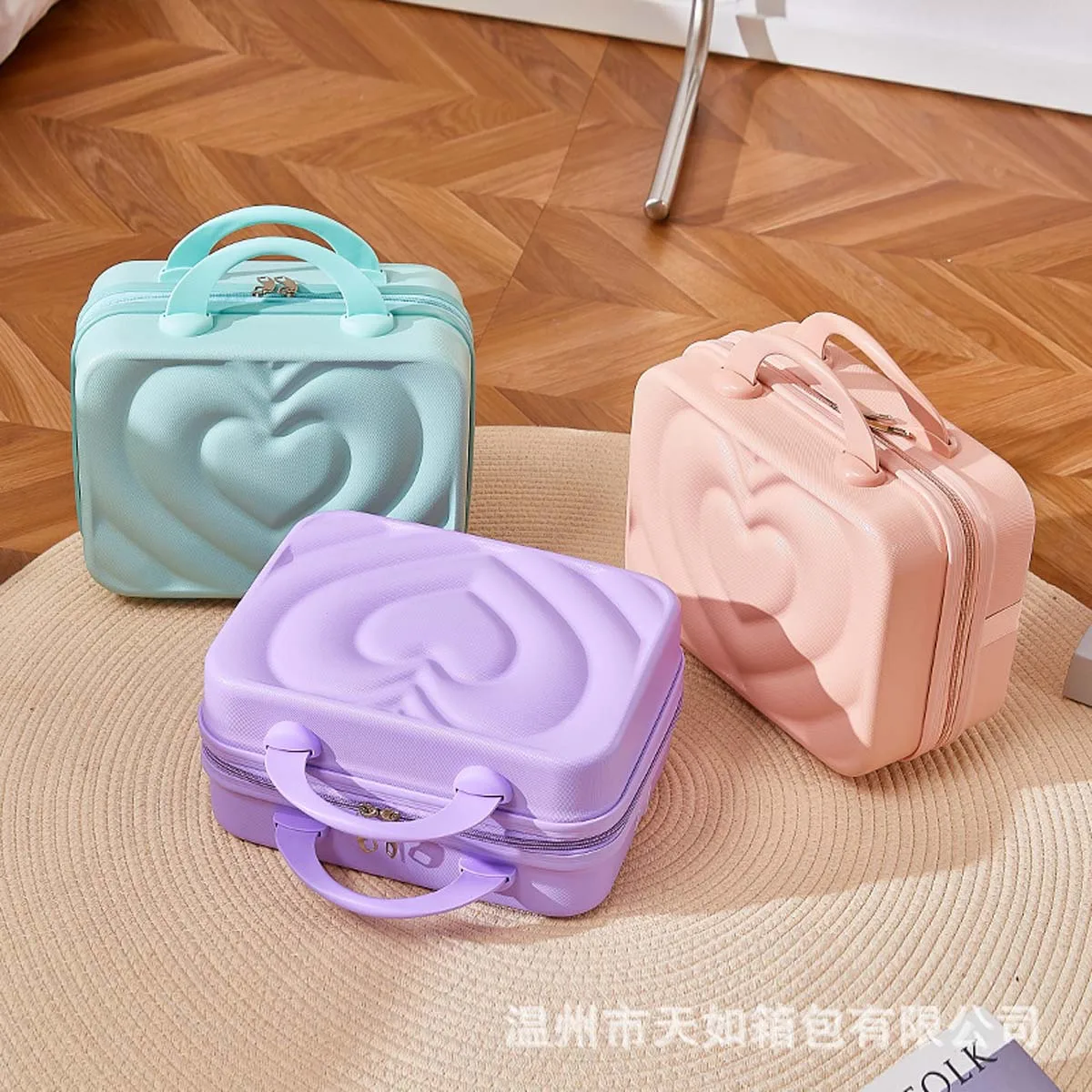 14 inch makeup case Mini suitcase Luggage assembly fixed Wedding candy box wholesale storage box Gift box customizable