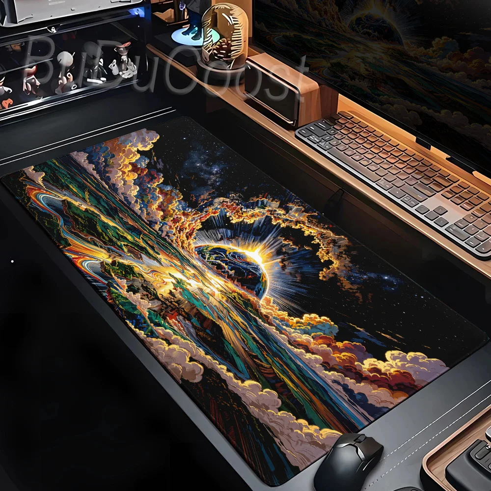 Anti-slip Magnificent View Lock Edge Mousepad Large HD Print Mousepad Pc Keyboard Gaming Table Mat Laptop Mouse Mat Office Decor