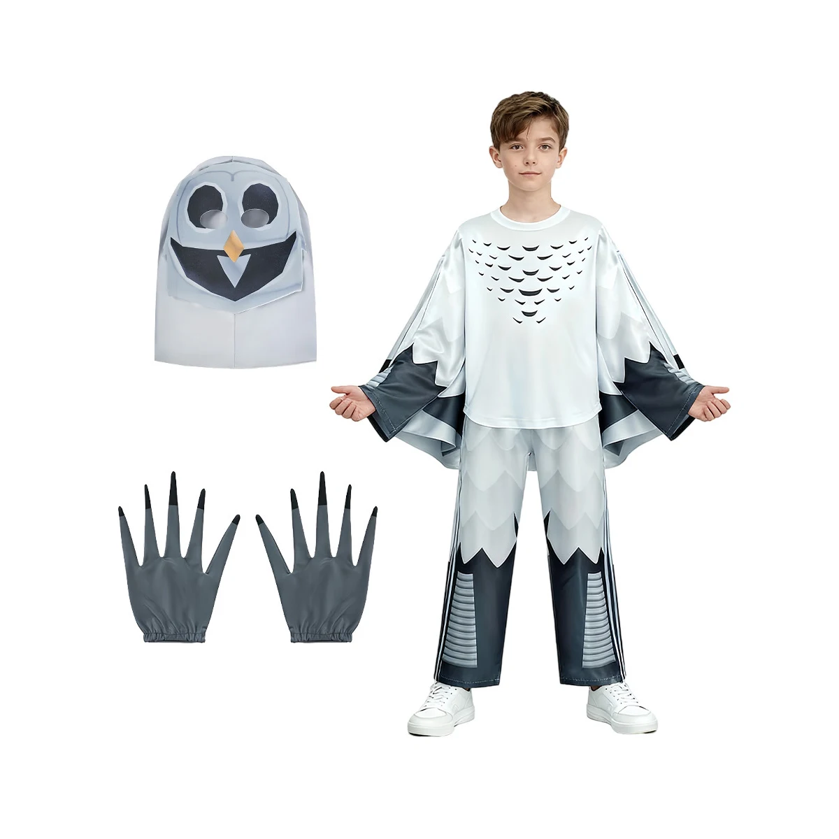 99 ليال في الغابة الغزلان الاطفال تأثيري حلي الحيوان الغزلان البومة تأثيري بذلة هالوين ملابس تنكرية للحفلات للأطفال الكبار