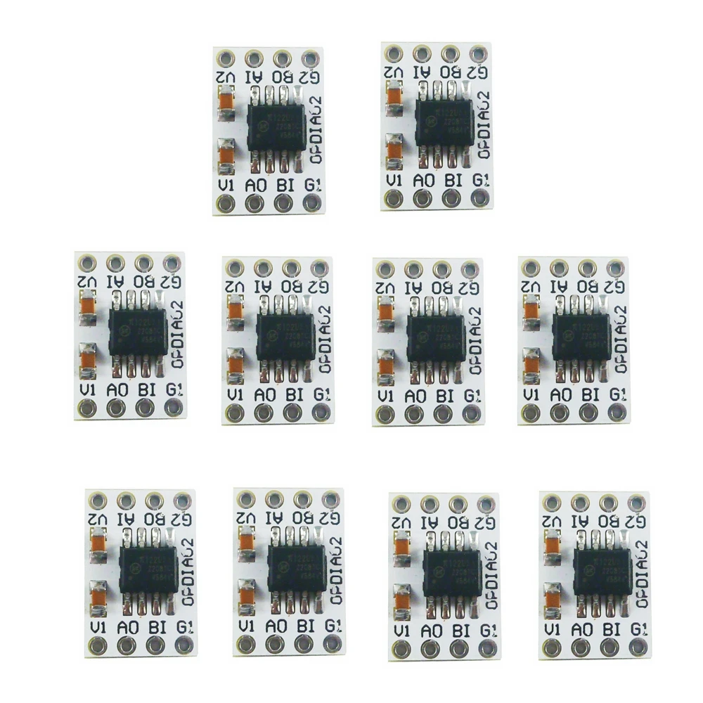 

10PCS DC 3.3V 5V 2/4/8Ch 3000Vrms 150Kbps Digital Isolators TTL LvTTL Level Converter Module for Arduiuo MEGA pico w