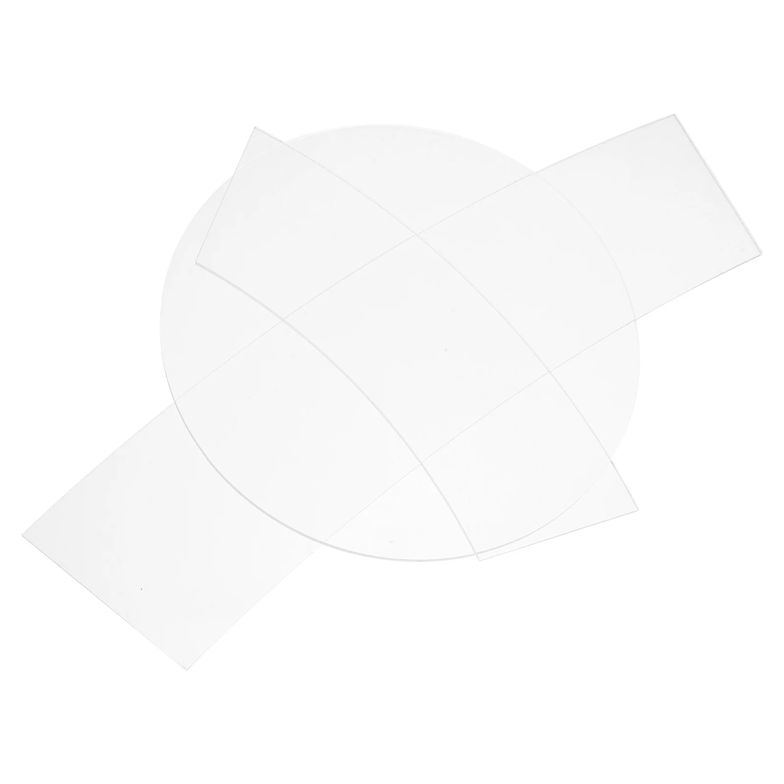 3Pcs Clear Acrylic Sewing Templates Transparent Quilting Rulers Bucket Hat Pattern Making Tools High Precision Patchwork DIY