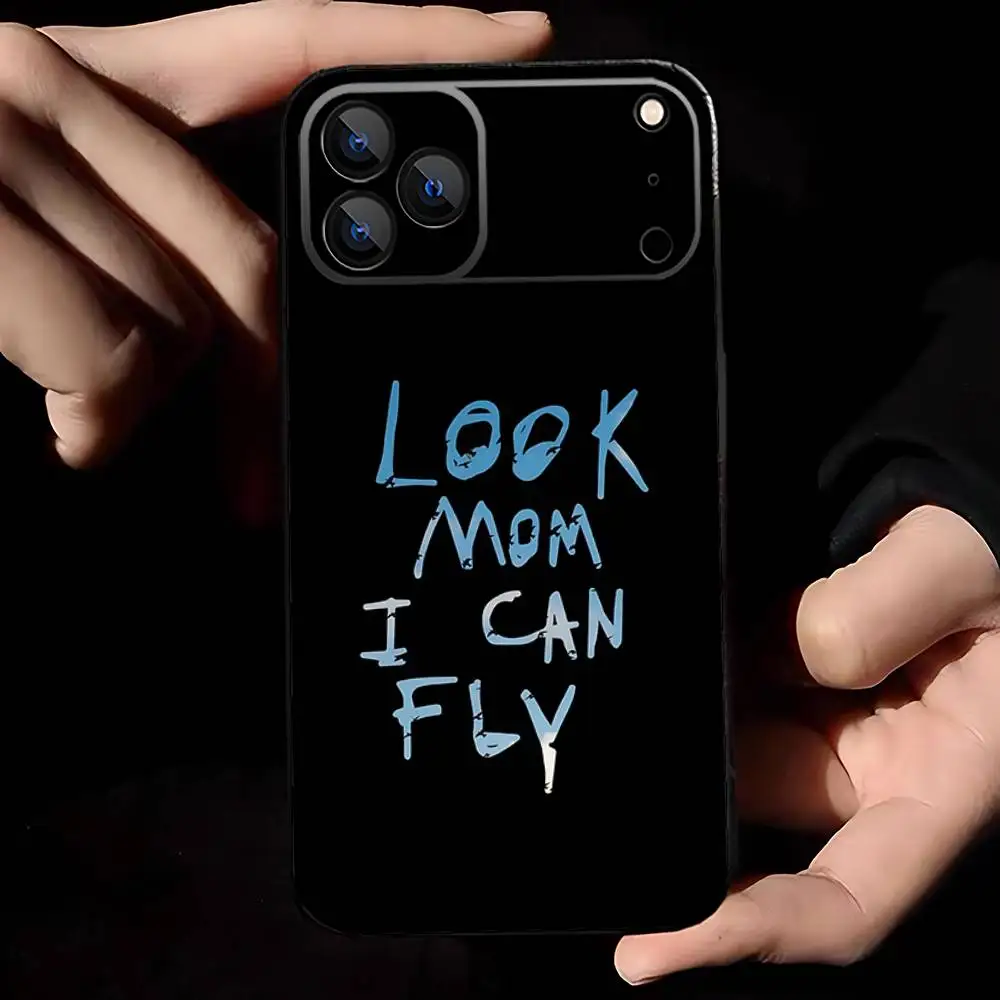 I Can Fly T-Travis Scott Handyhülle für iPhone 17,16,15,14,13,12,11,Pro,Max,Plus,E,Air,Mini Schutzhülle in Schwarz