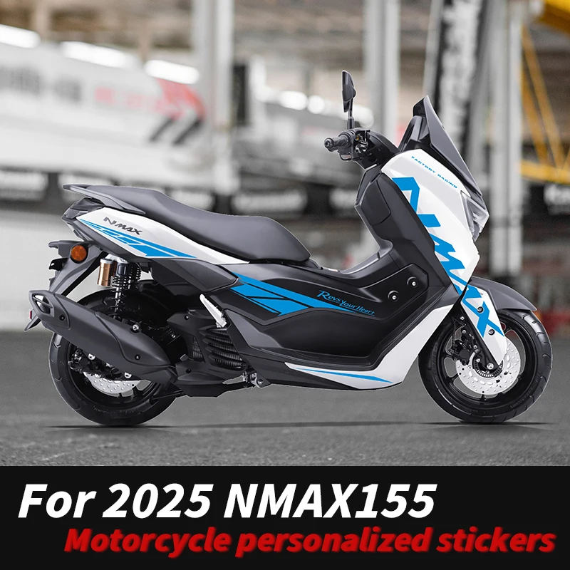 

For YAMAHA NMAX155 2025 Pattern Fairing Decoration Stickers Kits Pasted On Body Paint Parts Area Motorcycle Accessories