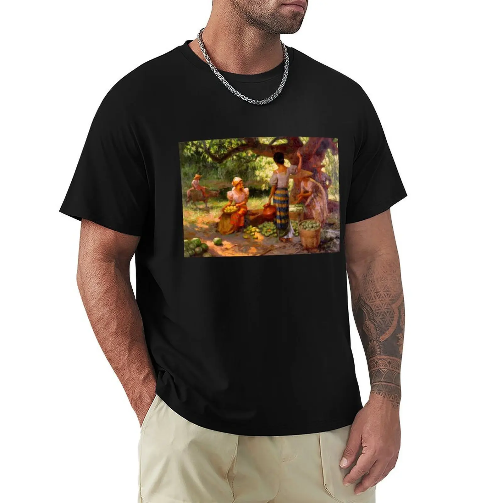 The Fruit Pickers Under the Mango Tree T-Shirt Relaxed Casual Short Sleeve Tee