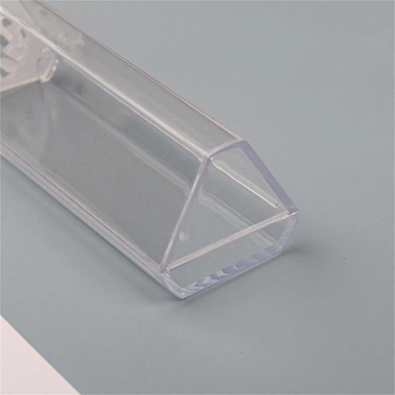 Y5LB 10 Pcs Pen Storage Container Triangular Single Pen Case Plastic Pen Boxes Empty Bulk Case Collection Set for School