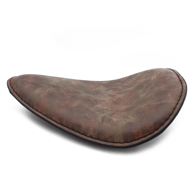 Retro Brown Motorcycle Soft Leather Seat Spring Solo Bracket for Cafe Racer for Harley Chopper Bobber