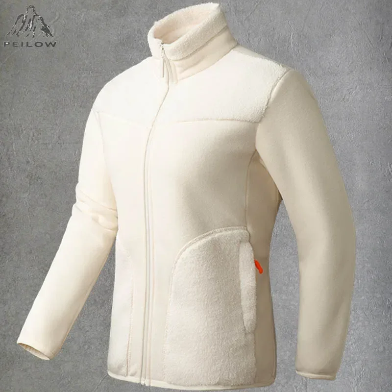 Korean Fashion Kawaii Winter Polar Fleece Jacket Women Outdoor Sweatshirts For Gym Sports Hiking Camping Coats Ladies Clothing