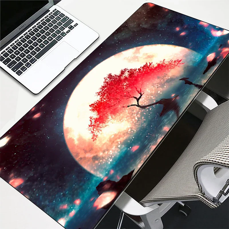 Sakura Fujiyama large mousepad extended computer gaming laptop mouse mats professional anti-slip rubber table pad with lock edge