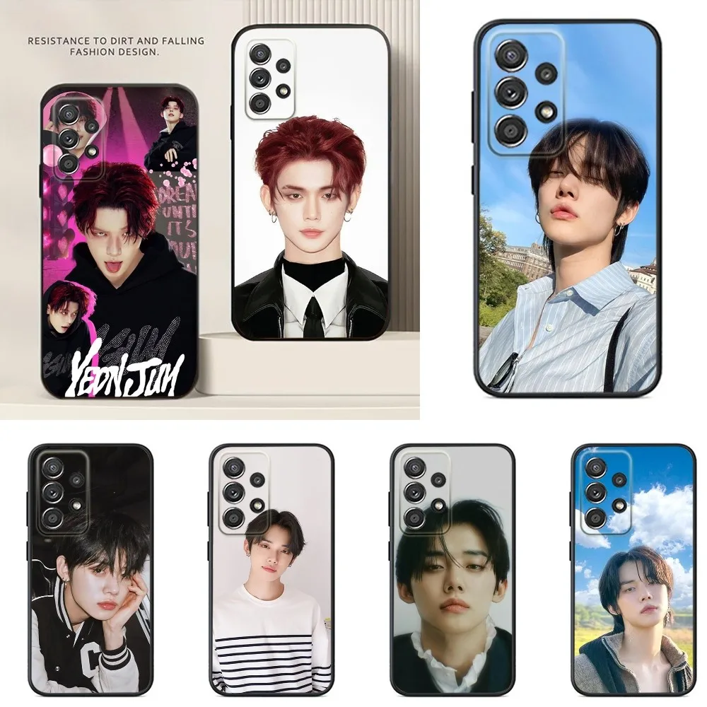 Kpop C-Choi Y-YeonjunS Phone Case For Samsung S24,S23,S22,S21,S20,S10,S10E,S9 Plus FE Note 20 Ultra 10,9 Plus Black Case