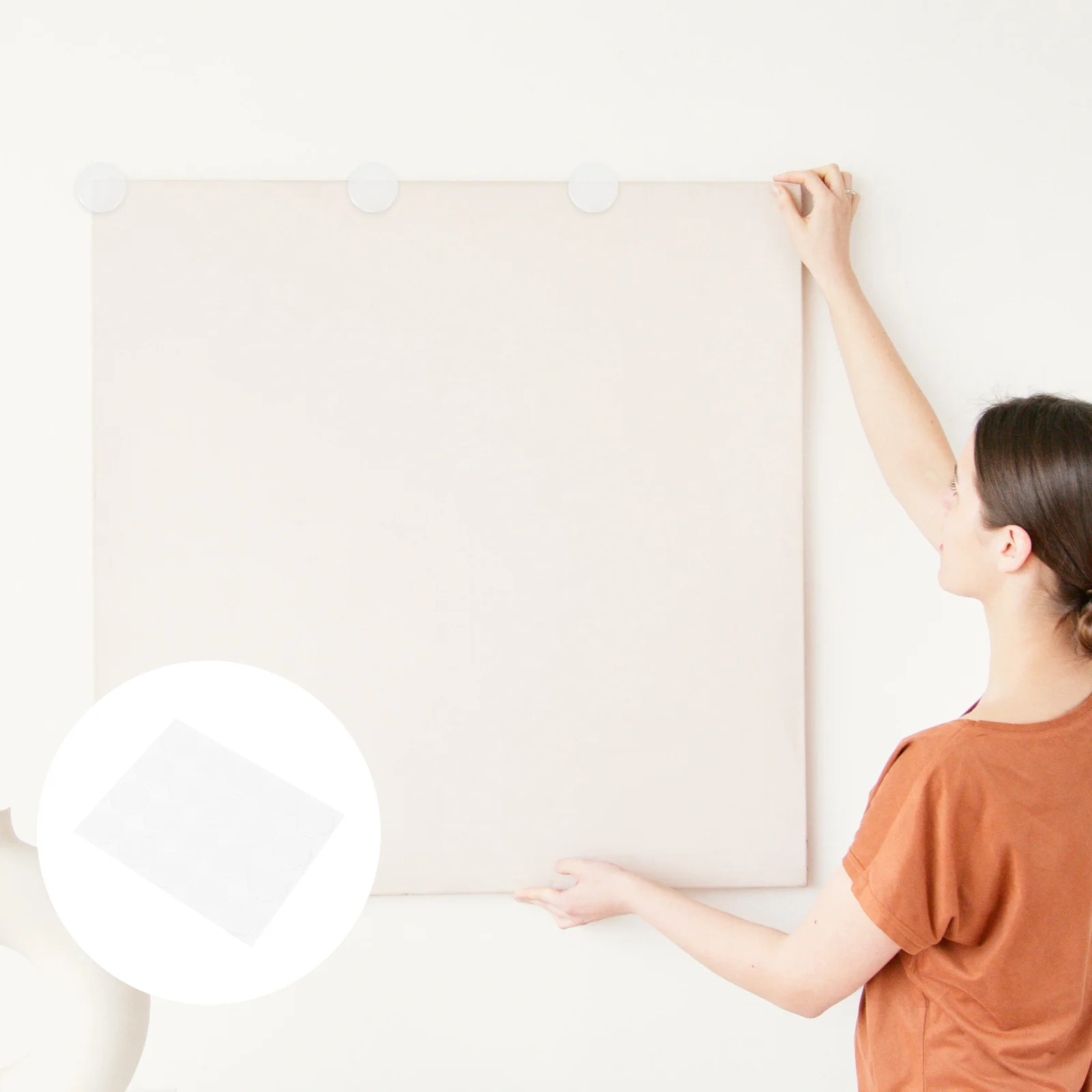 

30Pcs Clear Silica Gel Stickers Round Poster Holders Wall Damage Preventer Quiet Home Maintenance Transparent Gel Stickers