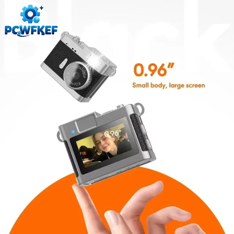 S142 Retro Digital Camera 720P Video Recorder LED Fill Light 0.96 Inch IPS Screen Portable Mini Digital Camera
