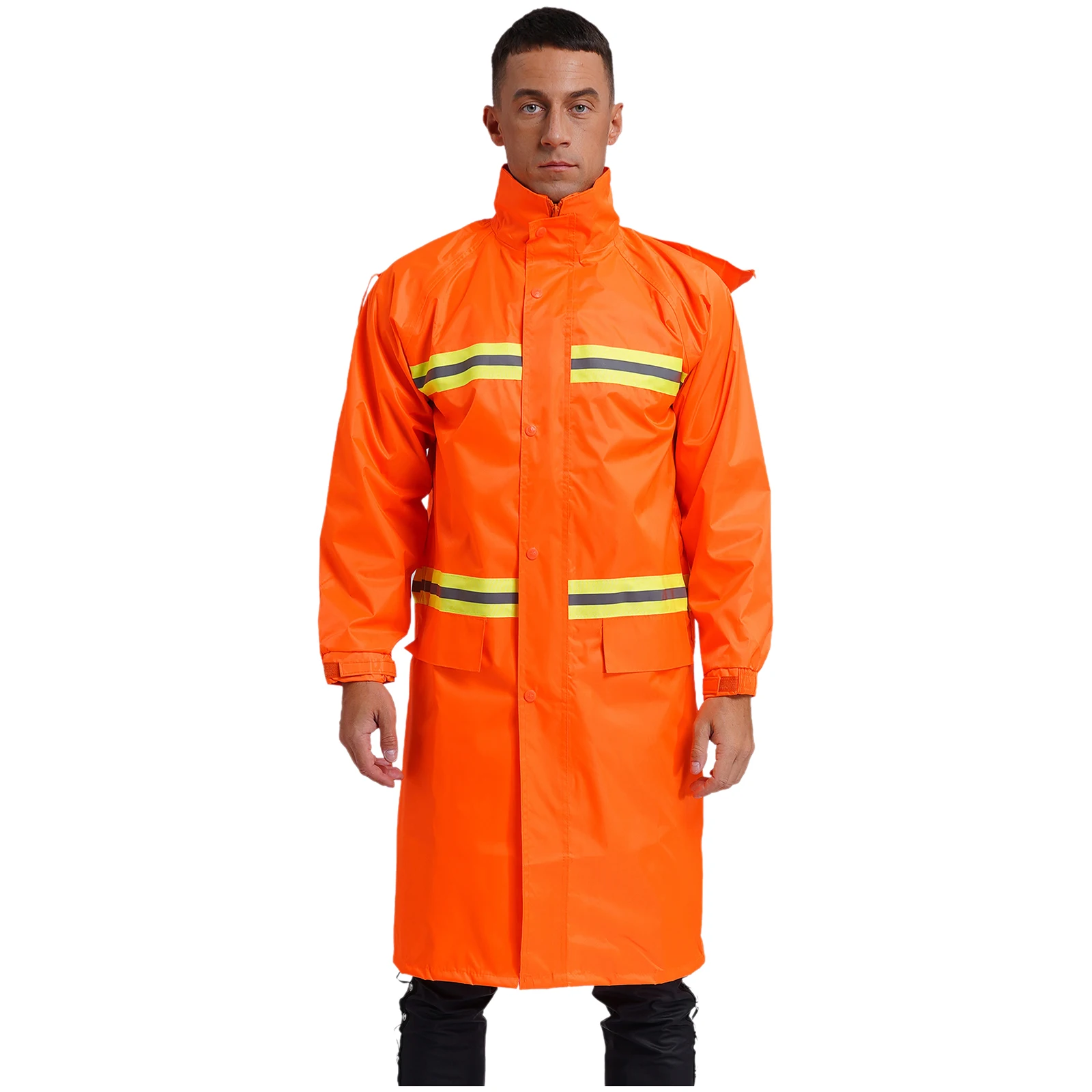 Adult Mans Womens Halloween Street Cleaner Cosplay Costumes Jacket High Quality Sustainable Waterproof Raincoat Camping Hiking