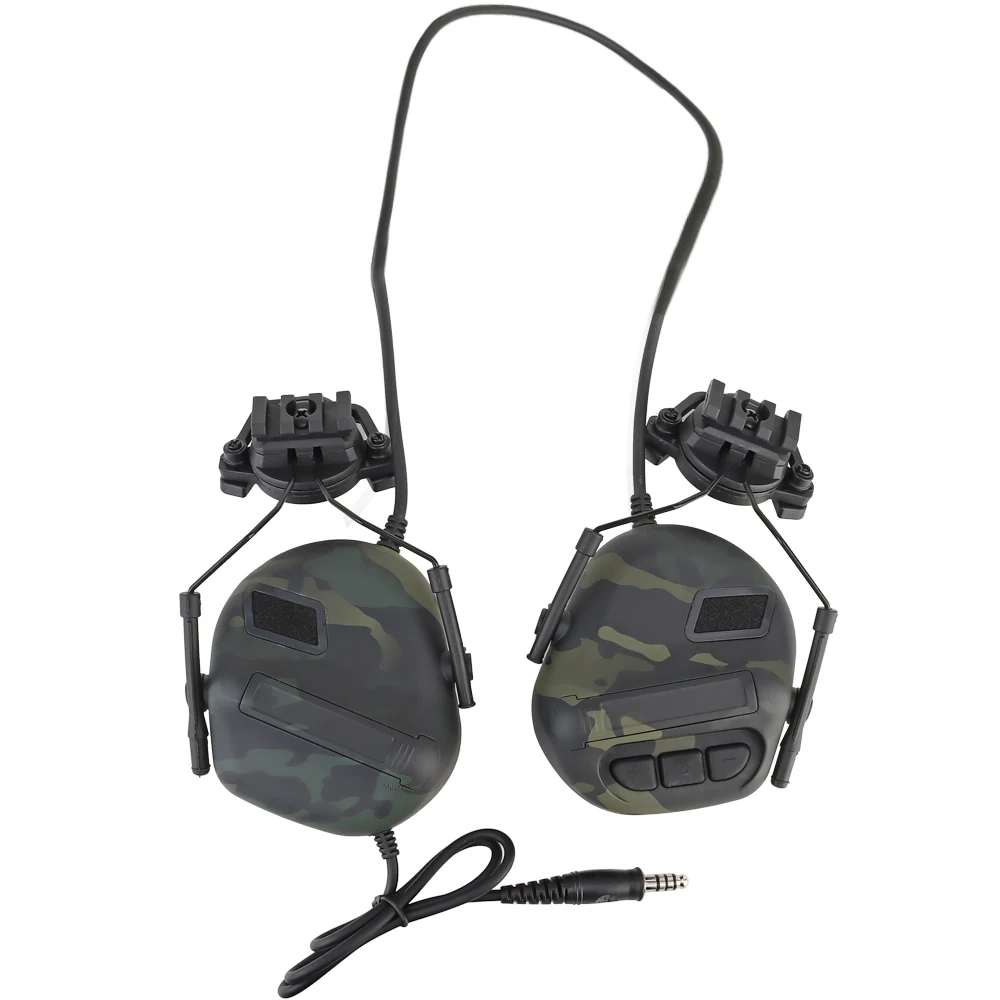 LPRED Tactical Helmet Headset Noise Reduction Sound Pickup Shooting Hearing Protection Earmuffs Airsoft Communication Headphone