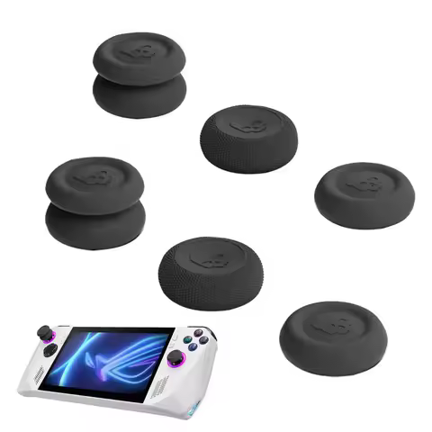 6PCS Thumb Grip for Steam Deck Game Console Non-Slip Thumbstick Cover Silicone Analog Stick Caps for AsusROG Ally Accessories​