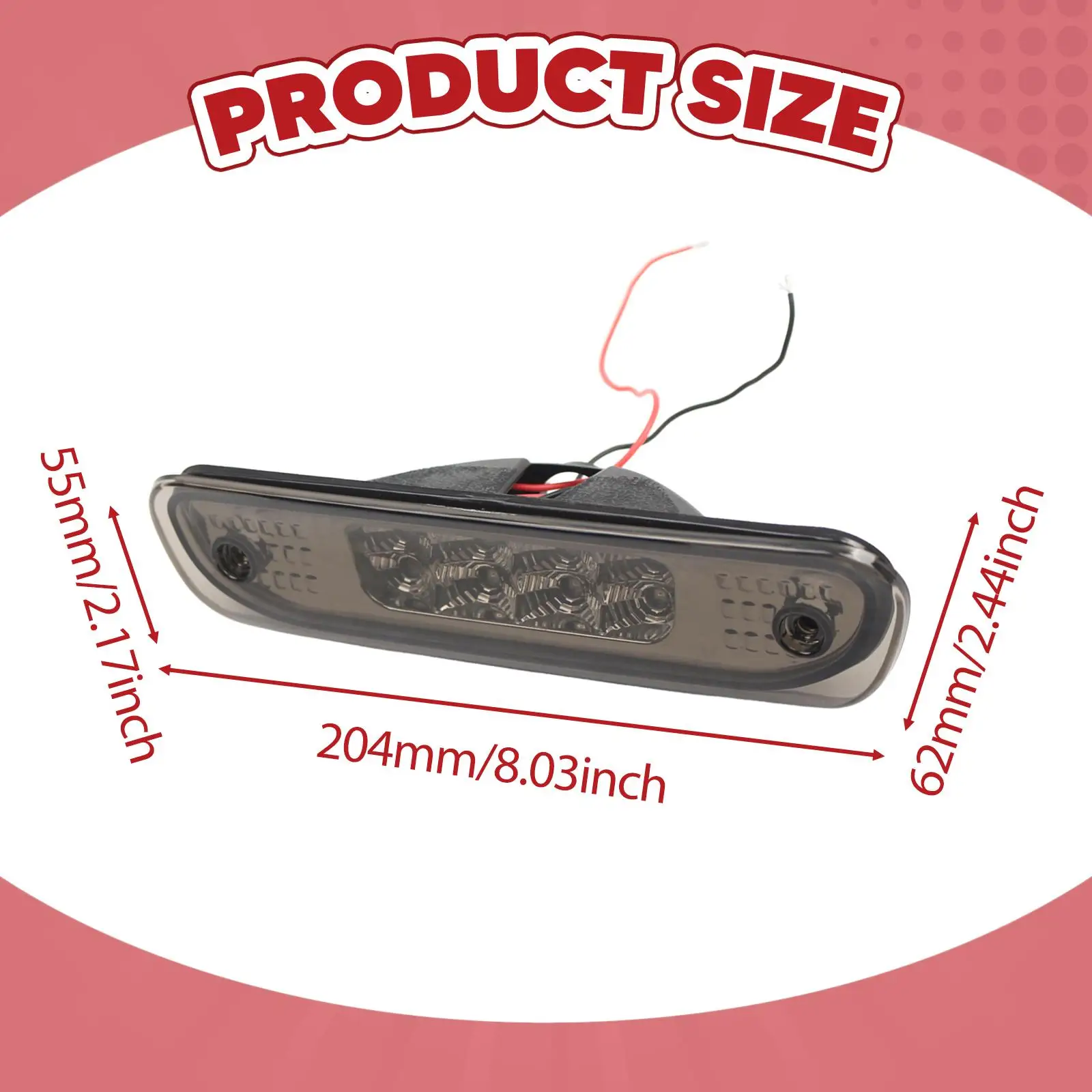 

Светодиодный центральный стоп-сигнал (третий фонарь) для Jeep Grand Cherokee 1999-2004, простая установка