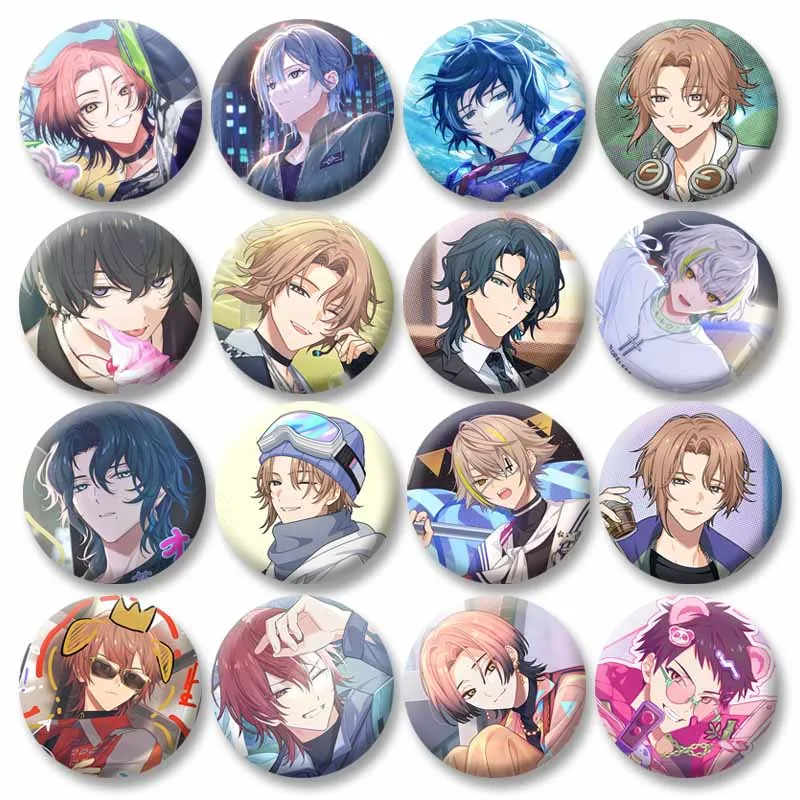 

Music Game 18trip Character Cartoon Badge Oguro Kafka Nishizono Renga Soft Button Pins Backpack Hat Brooch Accessories Fans Gift