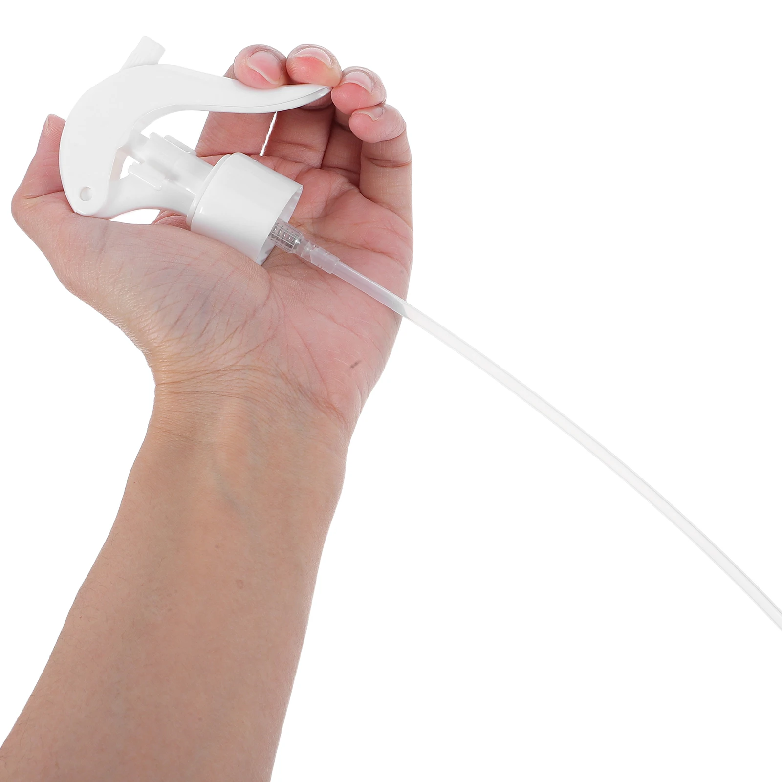 

12pcs Hand Buckle Spray Heads White Trigger Tops Nozzle Bottles Replacement Sprayers Fine Mist Universal Gardening Cleaning