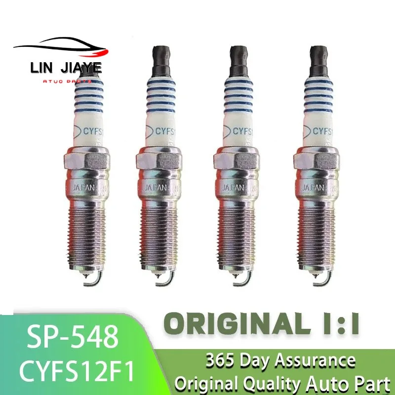 4/8PCS SP-548 CYFS-12-F1 Platinum Spark Plug Candles For Ford Crown Victoria Mustang F-150 2011-2017 SP548 CYFS12F1 SP 548