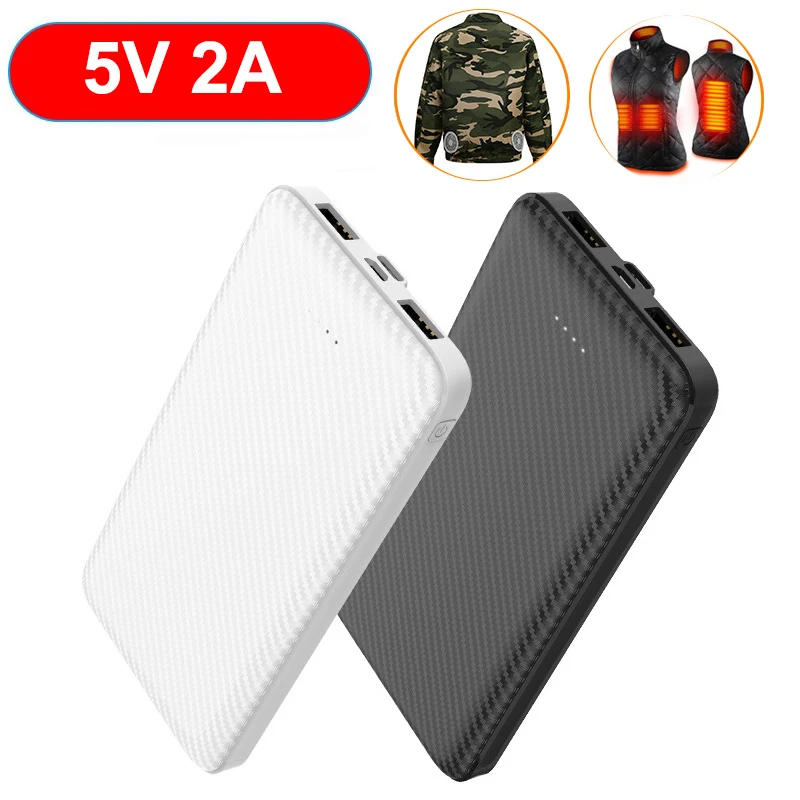 

5V 2A Power Bank 20000mAh Portable Charger for Heated Vest Jacket Air Conditioning Clothing Power Bank for Xiaomi Mi iPhone 17