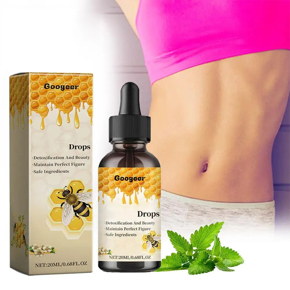 2024 New Bee Slimming Drops Lymphatic Drainage Liquid Body Slimming Weight Loss Management Drops For Men Women Body Shapin U8n5