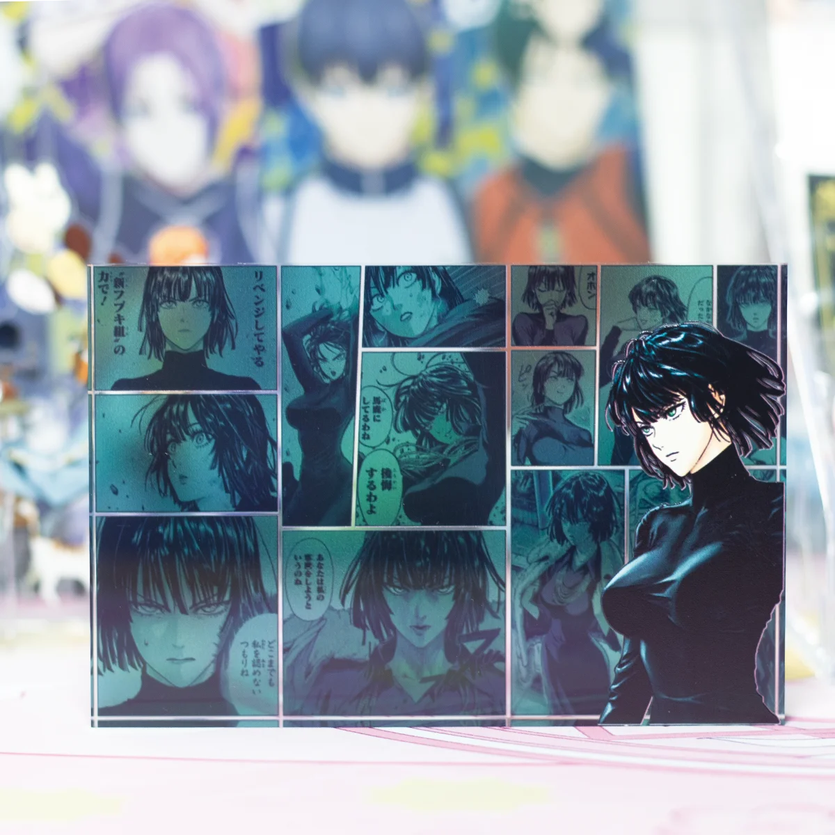 원펀맨 고투명 아크릴 사이타마 제노스 소닉 후부키 애니메이션 상품 선물 고화질 인쇄 오리지널