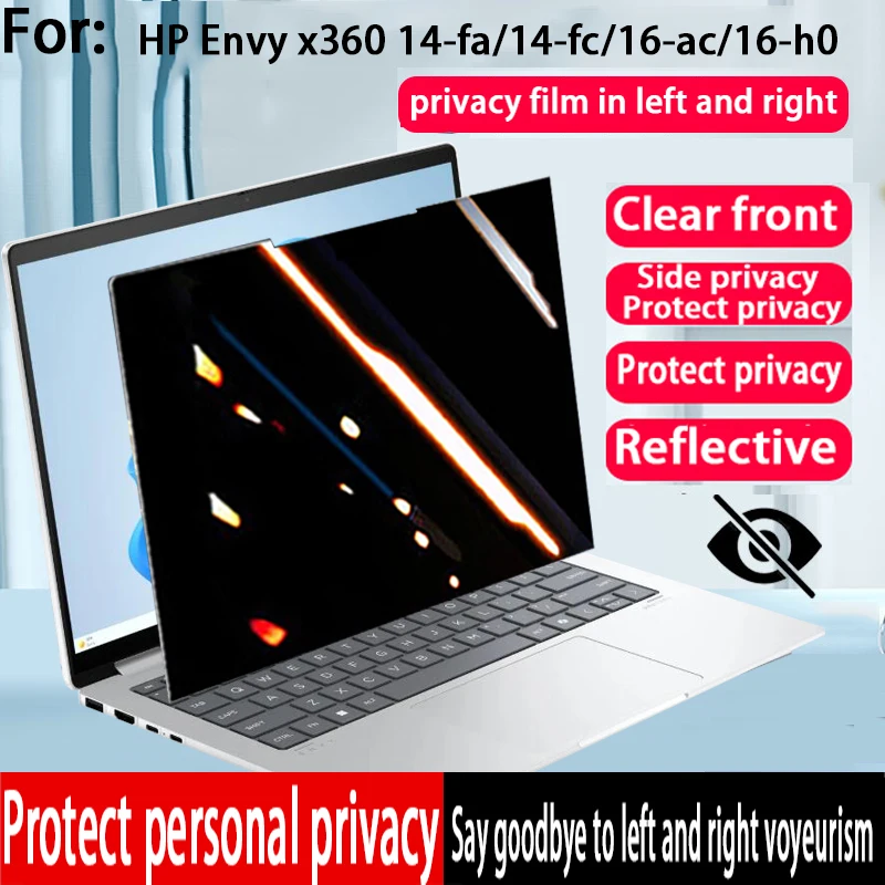 

For HP Envy x36014-fa 14-fc Accessories Anti-Peeping Film Touch Laptop Envy x360 16-ac Anti-Watching Film for Privacy Protection