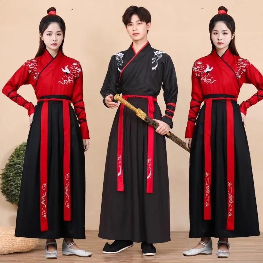 Traditional Chinese Clothing Hanfu Dress Cosplay Costumes Ethnic Style Women Clothes Men Vintage Party Stage Wushu Kungfu