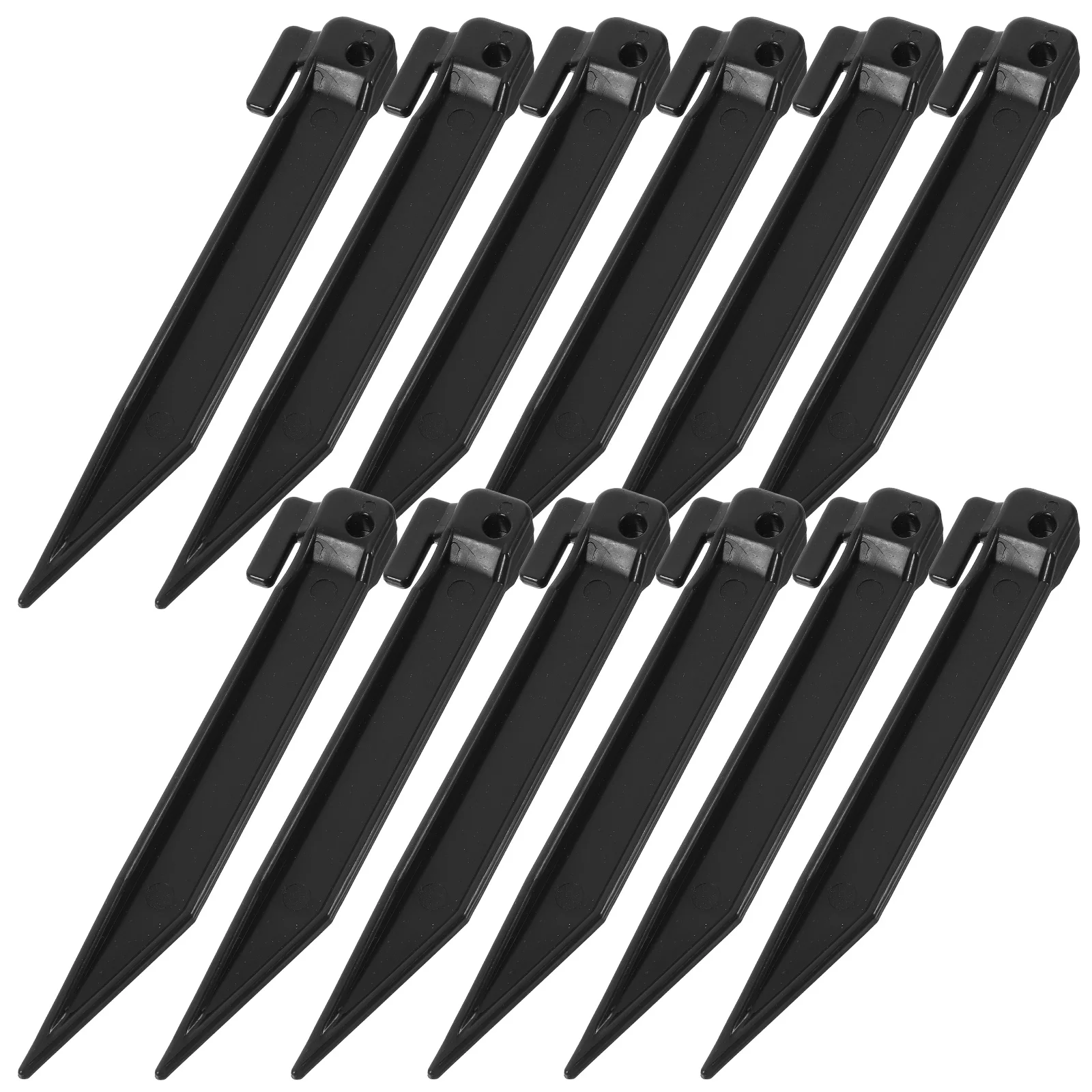

50 Pcs Lawn Mower Ground Spikes Heavy Duty Plastic Tent Stakes Camping Ground Nails Windproof Fixing Stakes Stable Secure Anchor