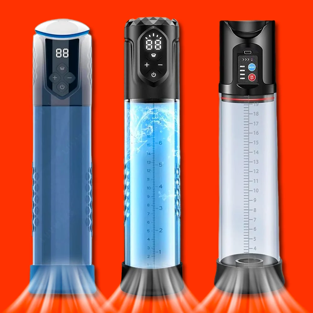 Electric Penis Pump Penis Enlargement Vacuum Pump Enlargement Extend Pump Sex Toy for Men Male Masturbator Penis Train  Erection