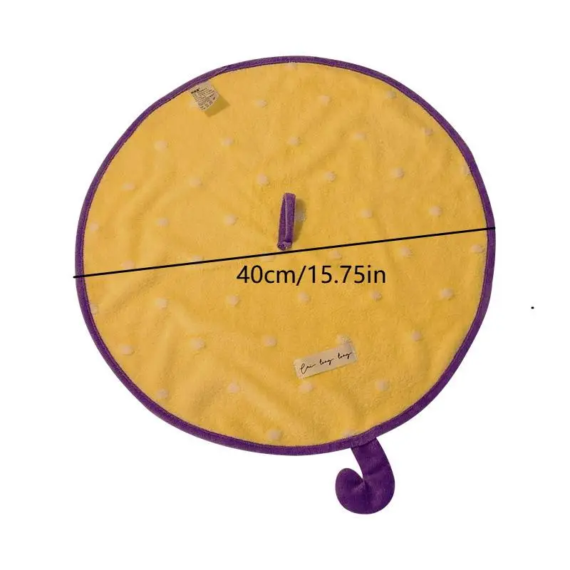 Mini asciugamano a forma di ombrello, simpatico asciugamano da bagno assorbente e ad asciugatura rapida, fazzoletto da cucina in pile di corallo addensato