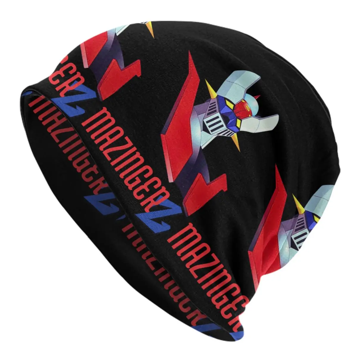 Mazinger Z Anime Bonnet Hats Hip Hop Knit Hat For Women Men Autumn Winter Warm UFO Robot Goldorak   Skullies Beanies Caps