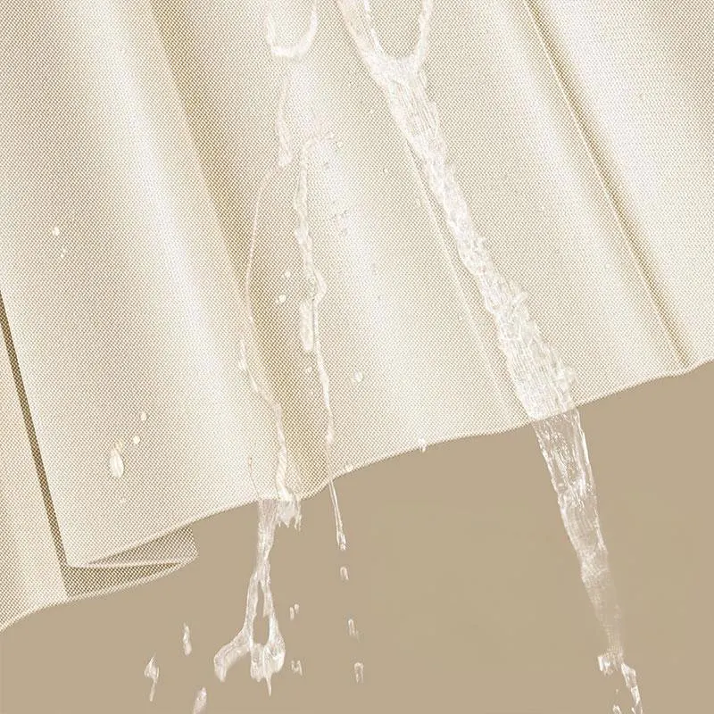 No Drill Semi Transparent Shower Curtain Privacy Guard with Hooks for Shared Apartment Bathroom Easy Install Quick Dry Mildew Re
