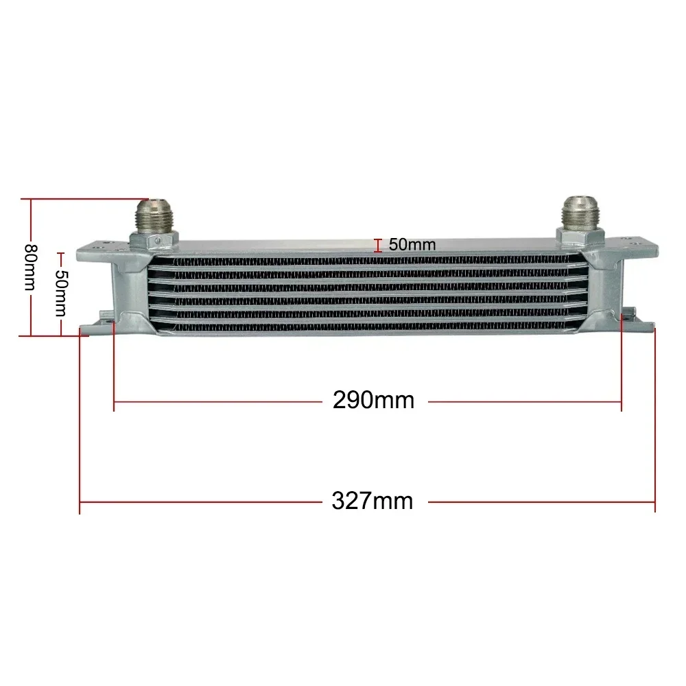 BONTO 7 Rows AN10 Engine Transmission Aluminum Oil Cooler British Type