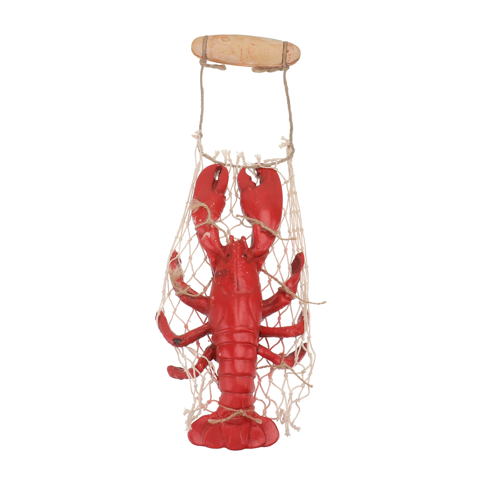 

Lobster Wall Decor Pendant Home Hanging Wooden Chic Resin Craft Synthetic Ornament