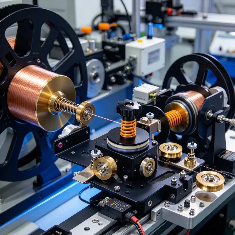 Standard Mechanical Damping Tensor LY Tension Controller, 0.14~1.2mm Wire Diameter Accessory for Coil Winding Winder Machine