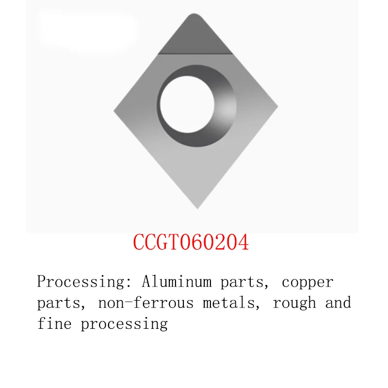 

YRFL 5PCS PCD Diamond CNC Insert APKT 1604 DCGT 11T304 High Gloss Inserts Cutter For Copper Aluminum