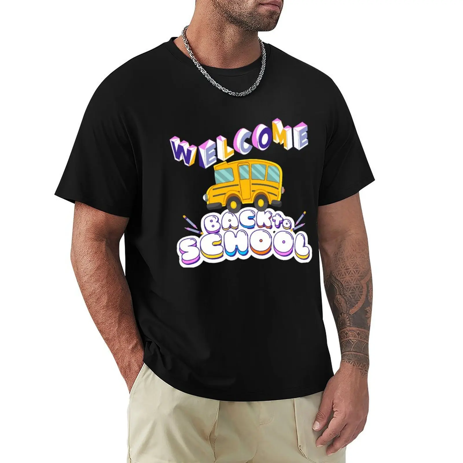 

welcome back to school 2023 tshirt , Stickers T-Shirt Plus Size Basic Short Sleeve Top