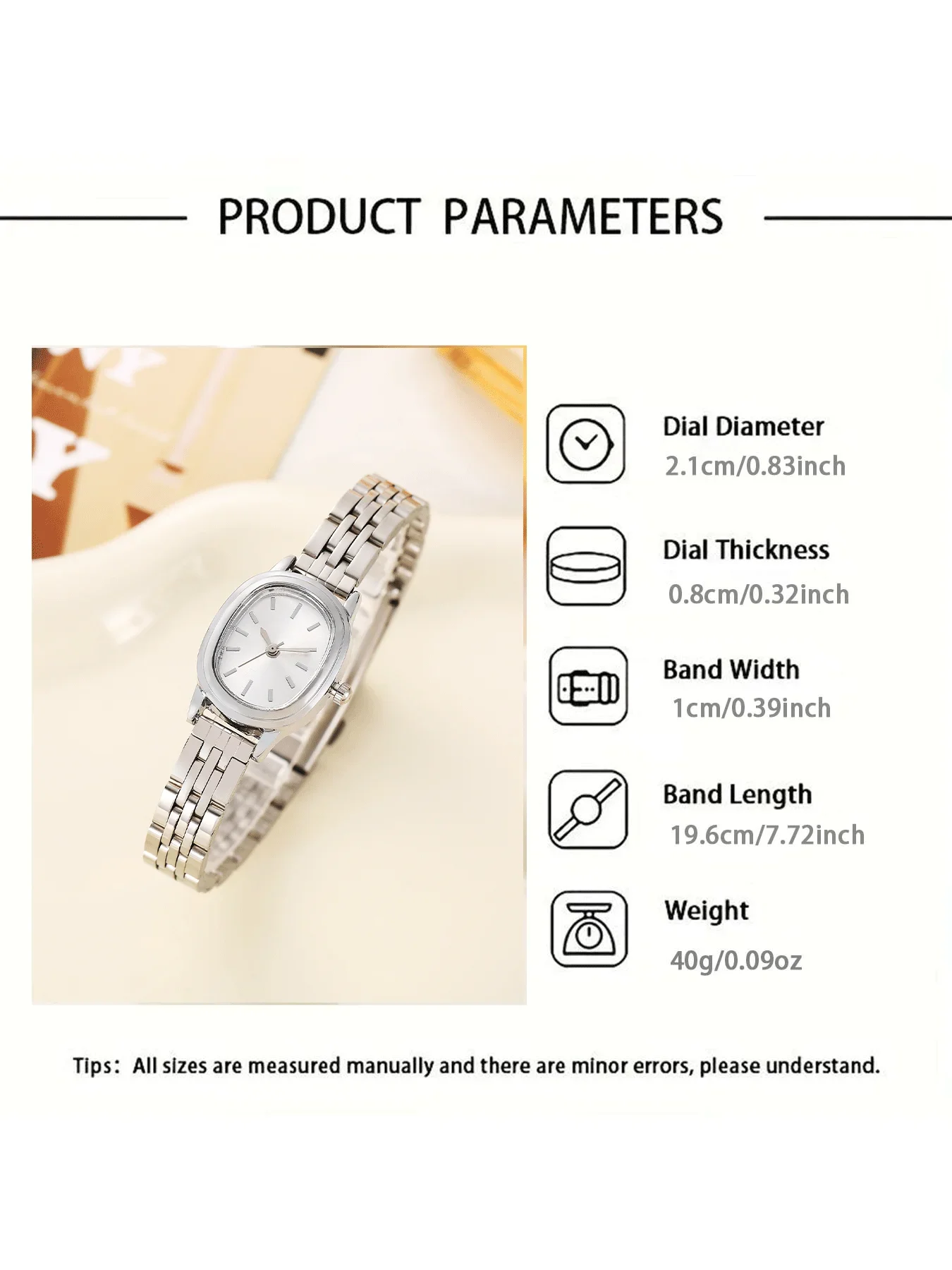 2-piece fashionable round versatile design, light luxury women's watch, women's high-end feel, business temperament set