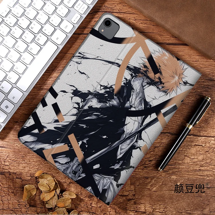 Bleach Anime Kurosaki Ichig Anim для iPad Air 4 5 Mini 5 6, роскошный силиконовый чехол для Pro 12,9 11, iPad 10th Protective Shell Pro13