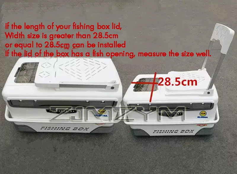 Foldable Fishing Box with Backrest Seat Pad,Portable Fishing Gear Comfortable Adjustable Fisherman Seat Box Modification view 6
