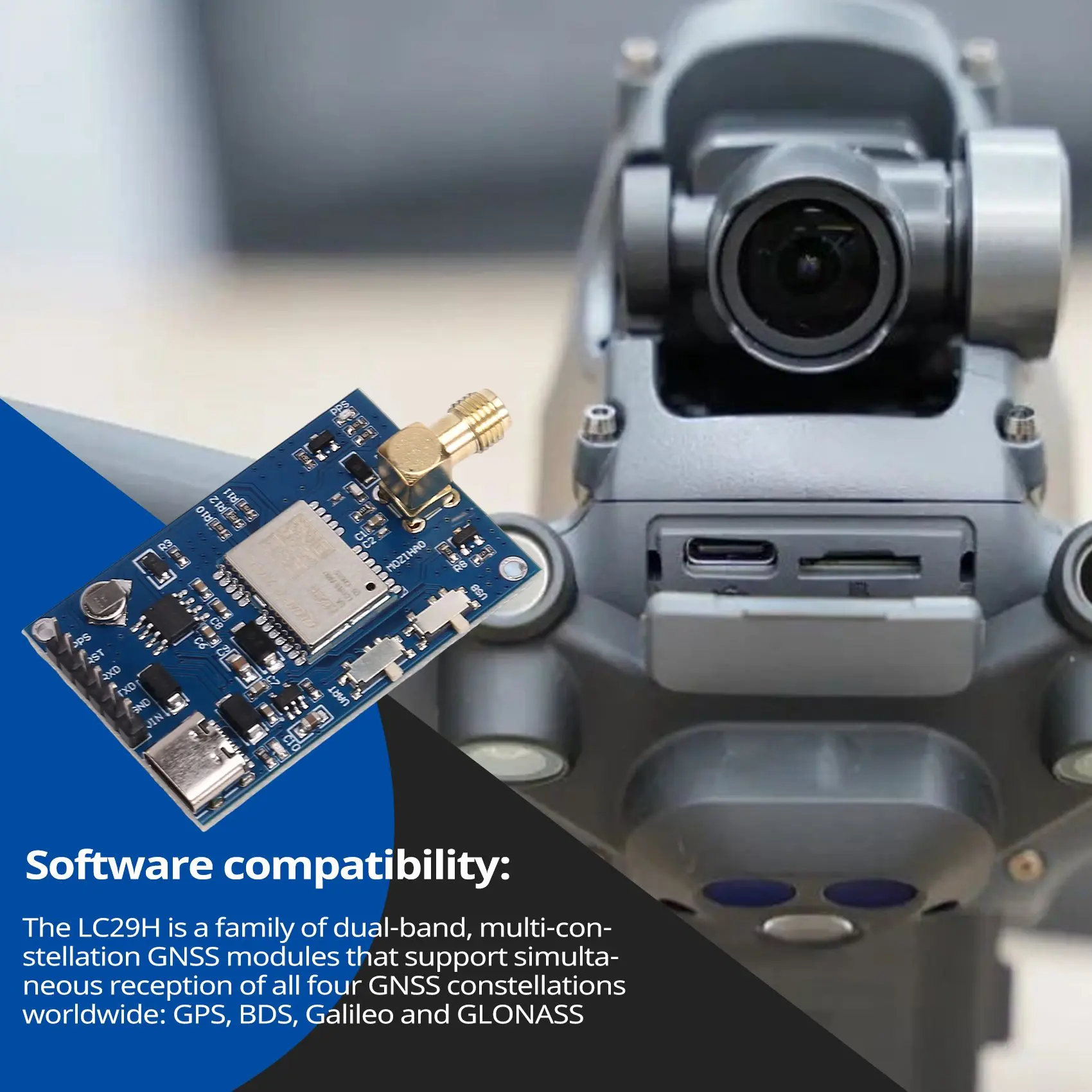 【n11r】-lc29hea-high-centimeter-level-rtk-module-10hz-drone-flight-control-mobile-station-gnss-differential