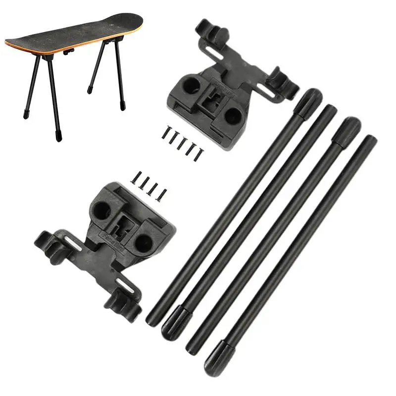 

Skateboard Stool Legs Longboard Bench Feet Camping Table Feet Stool Brackets Handy Portable Stable Metal Removable For Fishing