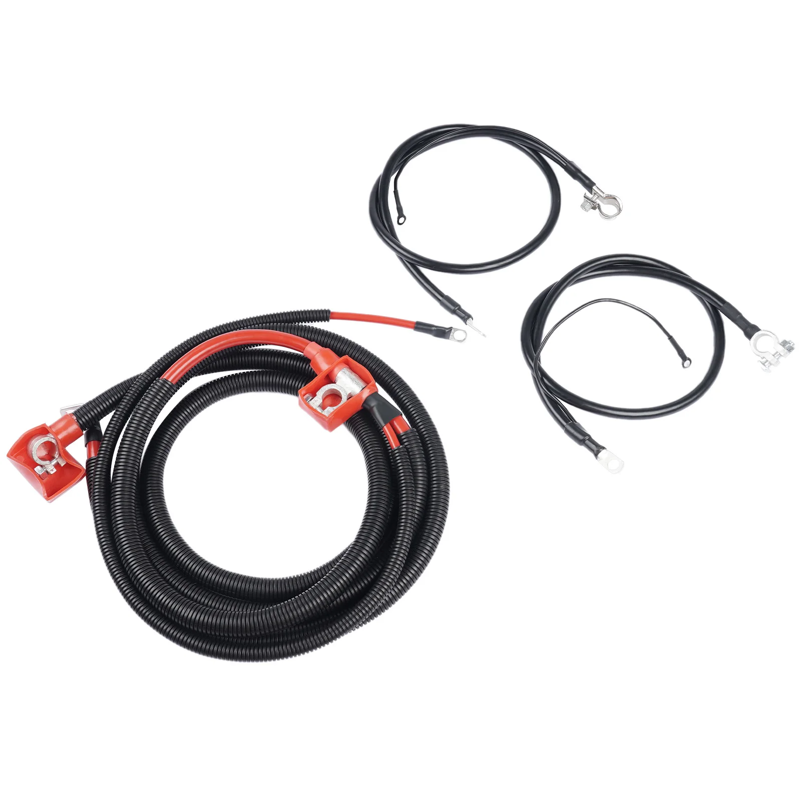AP03 Positive & Negative Starter Battery Cable Kit for Ford F-250 F-350 7.3L Diesel 1994-1997 F5TZ14301A F5TZ14300B view 3