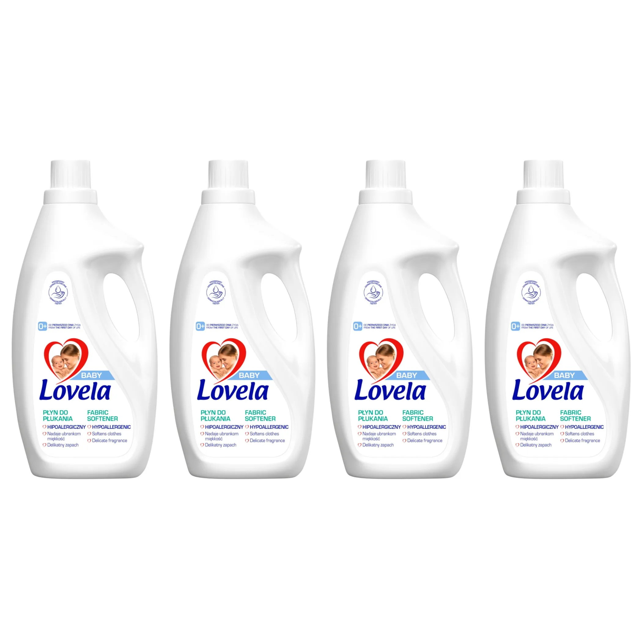 4x LOVELA Baby Hypoallergenic fabric softener 33 wash 2 L