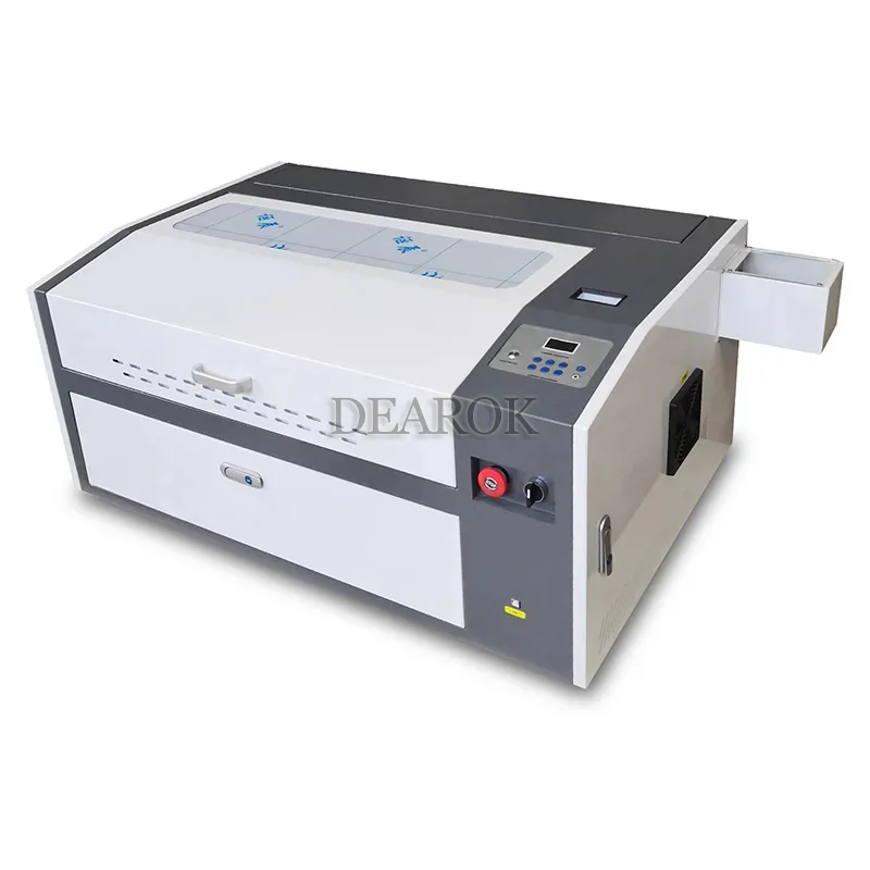 M 50W 500x300mm M3050 Настольный лазерный гравер CorelLaser Водяной насос Сотовый стол Гравировка и резка