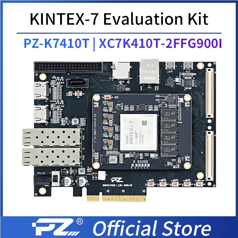 

PuZhi PZ-K7410T-KFB Evaluation Kit Xilinx Kintex-7 410T FPGA Development Board XC7K410 PCIE USB SFP K410T