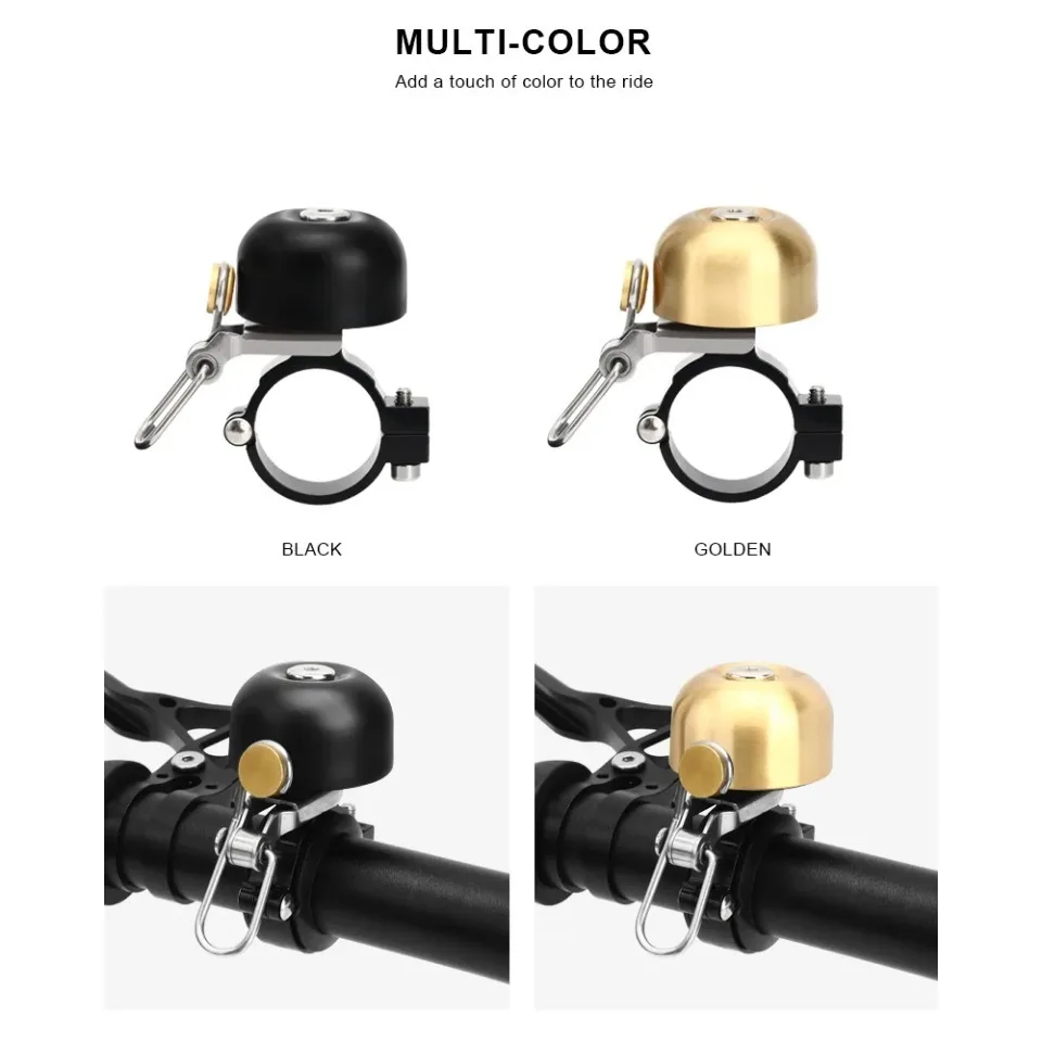 Bicycle Bell Copper Classical Clear Loud Sound MTB Bike Handlebar Ring Horn Safety Road Cycling Warning Alarm