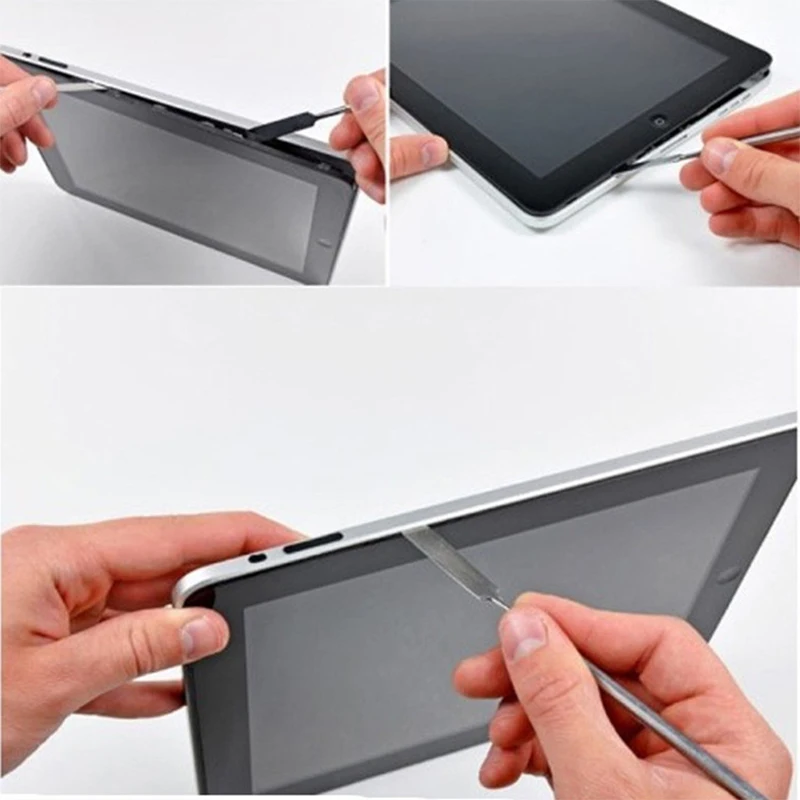 3PCS Piede di porco in metallo Kit di smontaggio Kit di strumenti di riparazione del telefono Lame di smontaggio Strumento di apertura a leva Telefono Tablet PC Spatola Utensili manuali