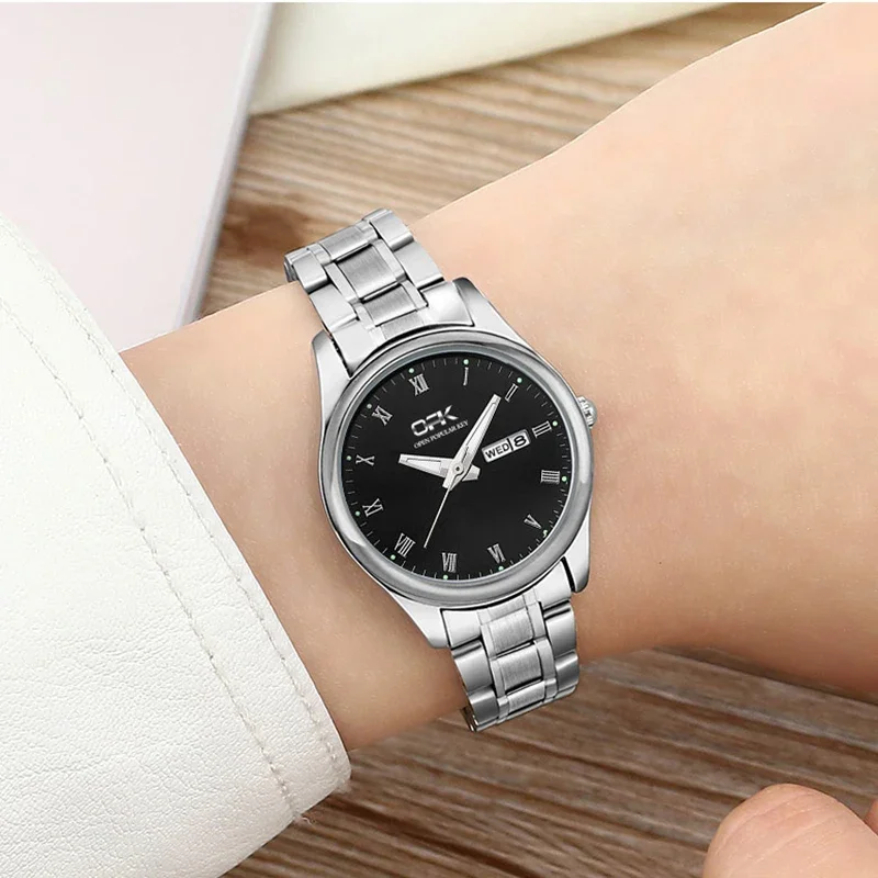 2025 latestOPK Brand Waterproof Dual Calendar WOMEN'S Quartz Watch 8121(Free shipping)
